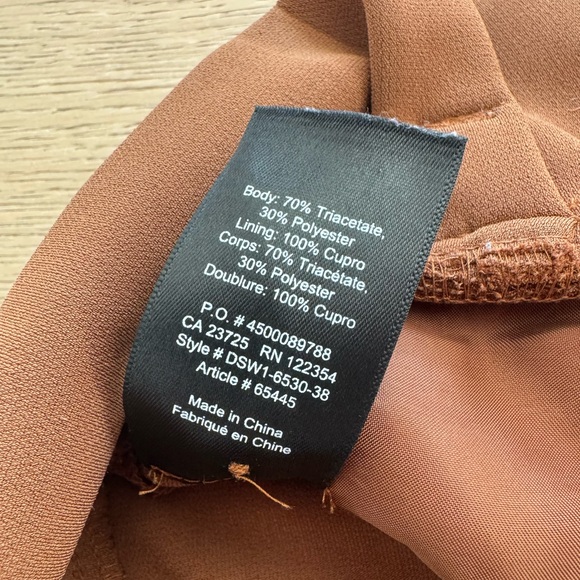 NWT Aritzia Babaton Jermaine Pant in Cigar Size 0 - Picture 9 of 9